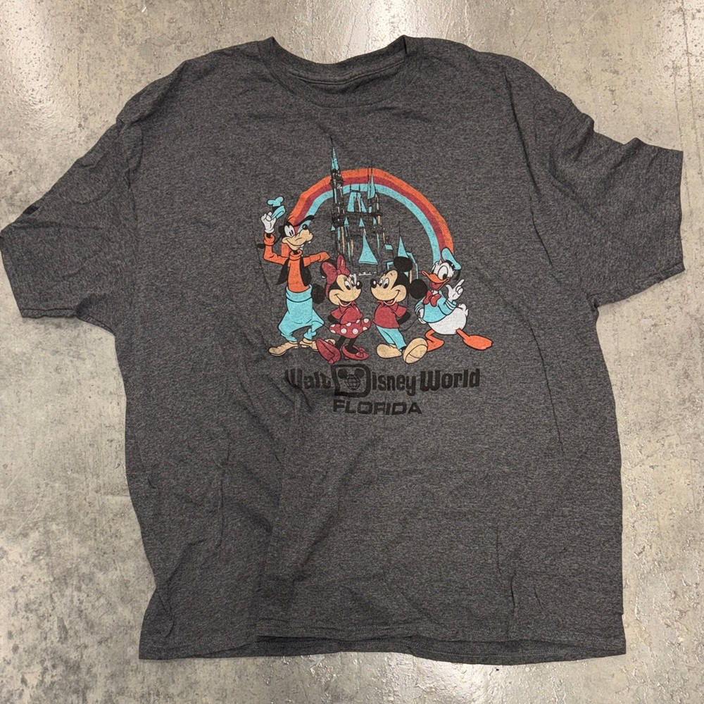 Disney World Charcoal Short Sleeve Tee